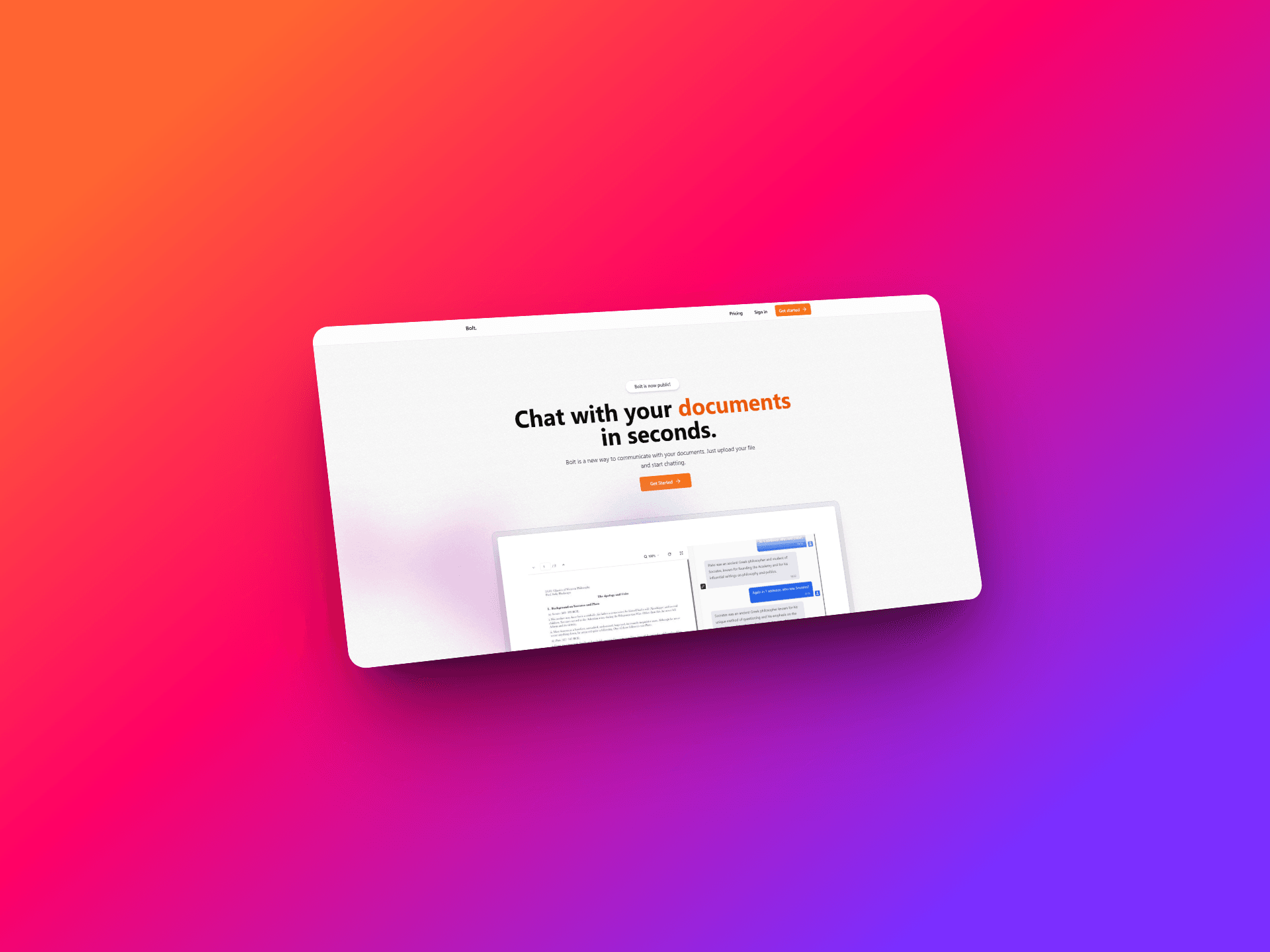 Bolt - Revolutionary PDF Interaction Platform